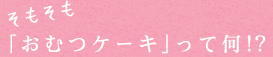 「おむつケーキ」って何